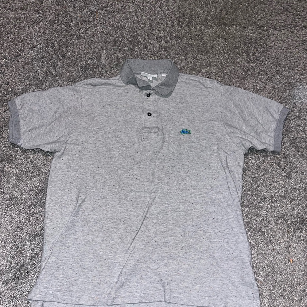 Gray lacoste Shirt button up